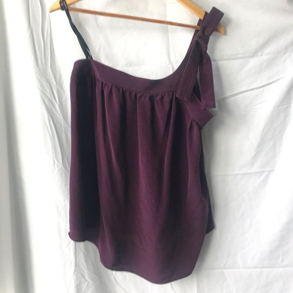 Bailey 44 One Shoulder Bow Cami / Dress Top - Picture 1 of 5